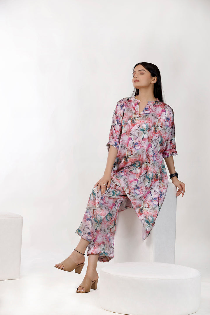 Floral Printed Co Ord Set by aaRVee Studio. Shop @ www.aarveestudio.com